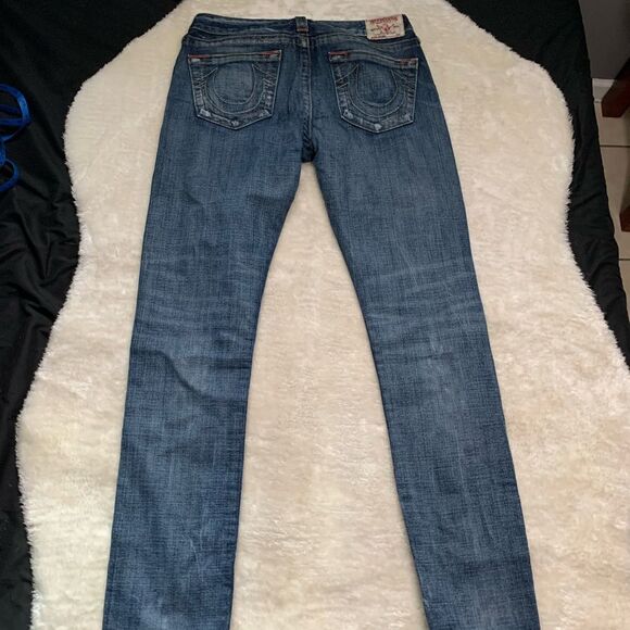 True Religion Brianna Denim Jeans Slim Size 28x32 Pants - Picture 8 of 10
